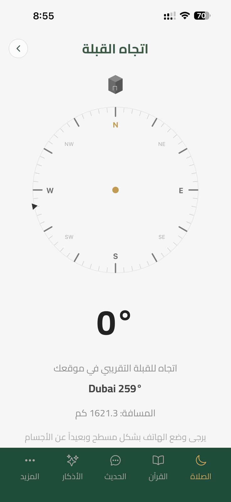 اتجاه القبلة